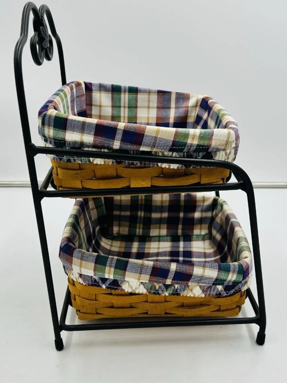 Longaberger Foundry Wrought Iron Little Bin Organizer #78085 Baskets and Covers